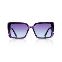 Halo Purple Texture Large Full Rim Square Sunglasses for Men & Women — Hashtag Eyewears