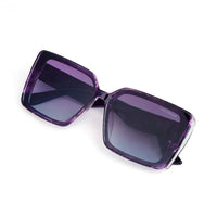 Halo Purple Texture Large Full Rim Square Sunglasses for Men & Women — Hashtag Eyewears