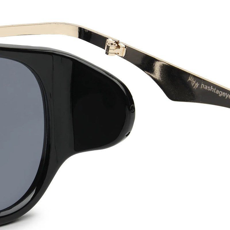 Hang-on Black Medium Full Rim Aviator Sunglasses for Men & Women — Hashtag Eyewears