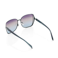 HEARTS Green & Silver Large Full Rim Square Sunglasses for Women — Hashtag Eyewears