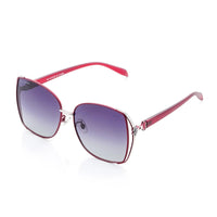 HEARTS Red & Silver Large Full Rim Square Sunglasses for Women — Hashtag Eyewears