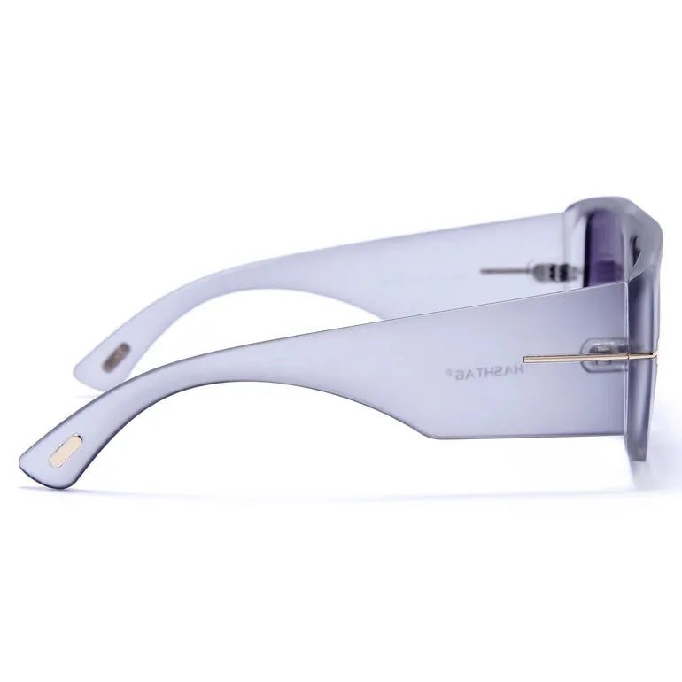 Helios Gradient Grey Oversized Full Rim Square Sunglasses for Men & Women — Hashtag Eyewears