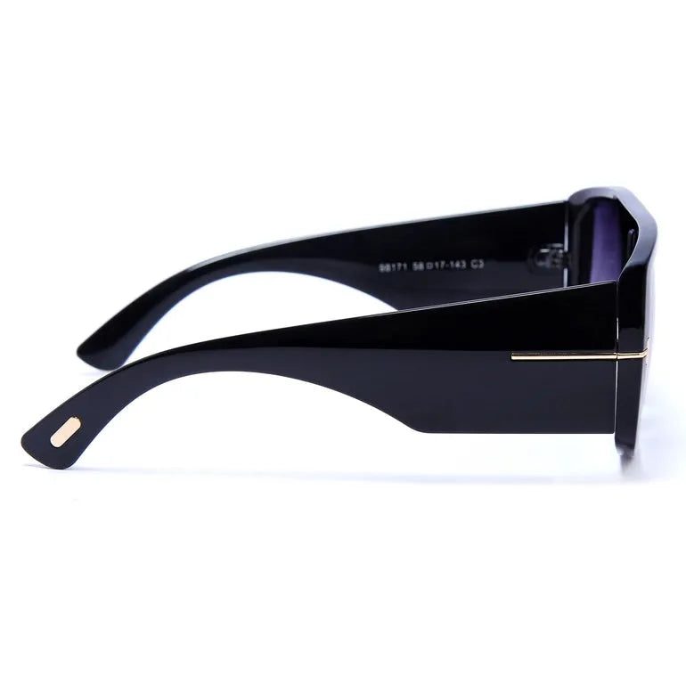 Helios Gradient Purple Oversized Full Rim Square Sunglasses for Men & Women — Hashtag Eyewears