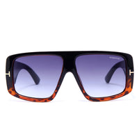 Helios Havana and Golden Oversized Full Rim Square Sunglasses for Men & Women — Hashtag Eyewears
