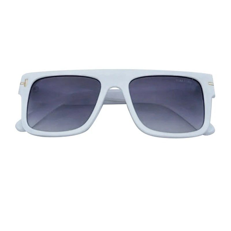 Helios | White Oversized Full Rim Square Sunglasses for Men & Women [UV-protected]