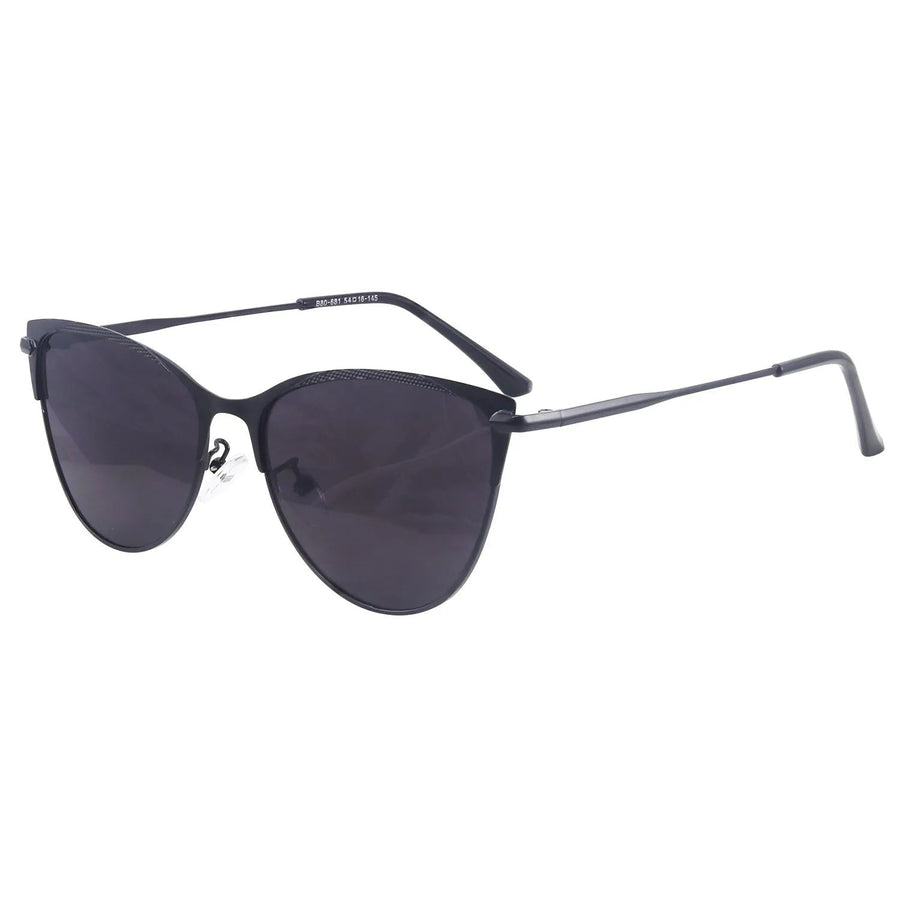 Hestara Black Medium Full Rim Cat eye Sunglasses for Women — Hashtag Eyewears