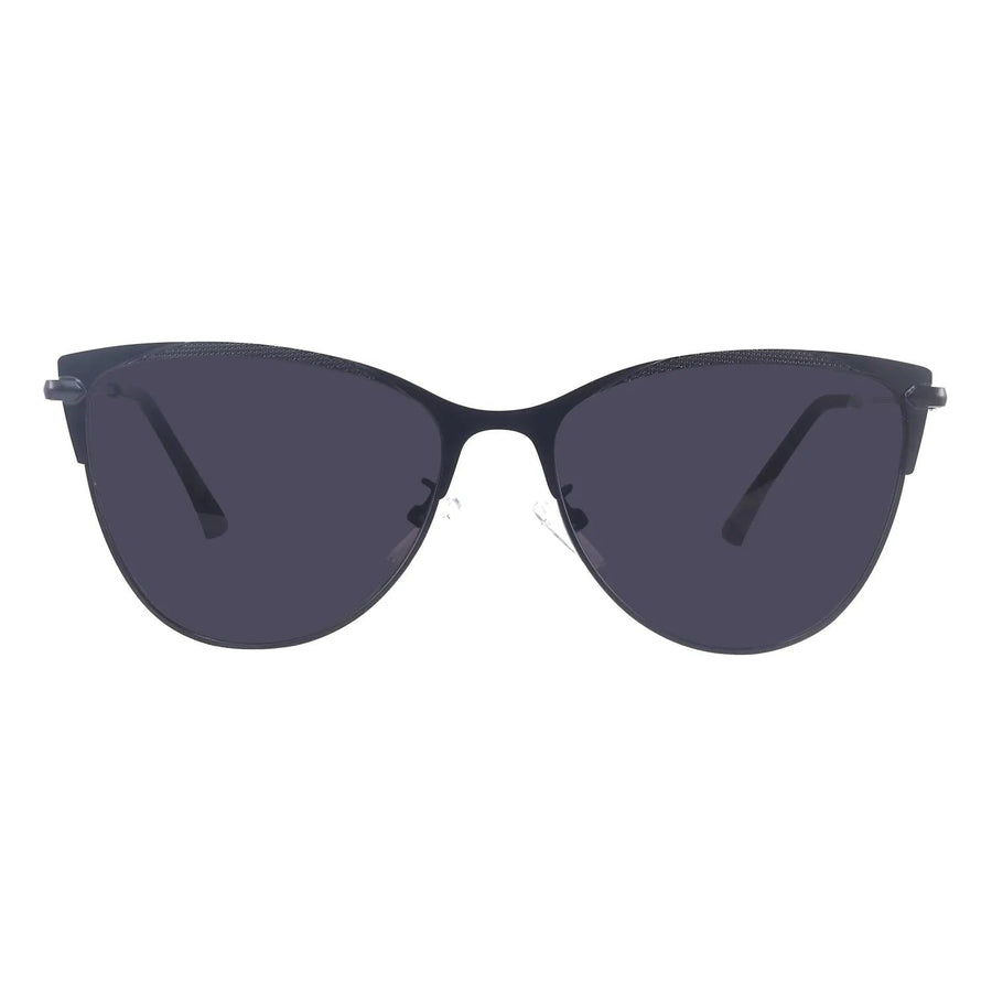 Hestara Black Medium Full Rim Cat eye Sunglasses for Women — Hashtag Eyewears