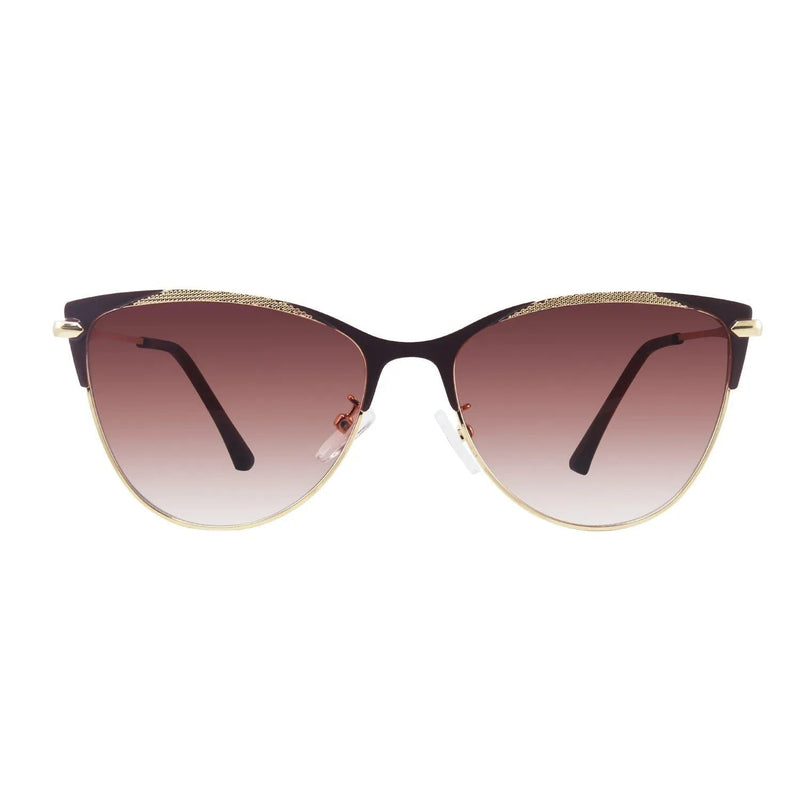 Hestara | Brown Medium Full Rim Cat eye Sunglasses for Women [UV-protected]