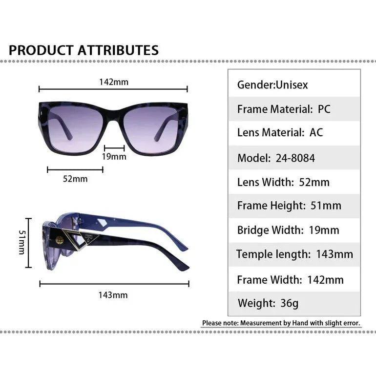 Honeycomb Blue Black Texture Medium Full Rim Square Sunglasses for Men & Women — Hashtag Eyewears