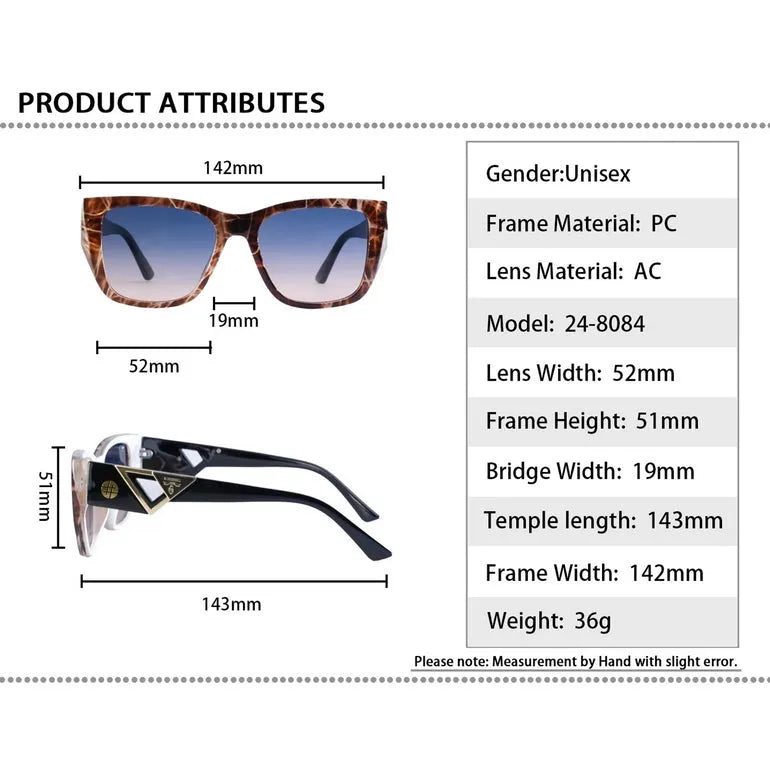 Honeycomb Brown Texture Medium Full Rim Square Sunglasses for Men & Women — Hashtag Eyewears