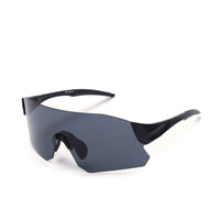 Hunters Black Large Rim Less Shield Sports Sunglasses for Men & Women — Hashtag Eyewears