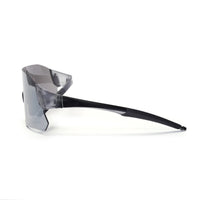 Hunters Grey Large Rim Less Shield Sports Sunglasses for Men & Women — Hashtag Eyewears