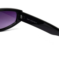 Hyra | Black Medium Full Rim Cateye Sunglasses for Women [UV-protected]