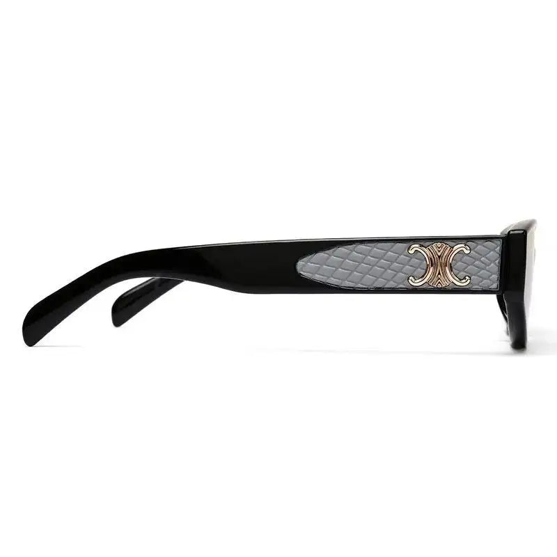 Hyra | Black Medium Full Rim Cateye Sunglasses for Women [UV-protected]