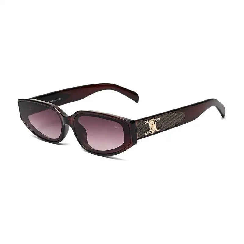 Hyra | Dark Brown Medium Full Rim Cateye Sunglasses for Women [UV-protected]