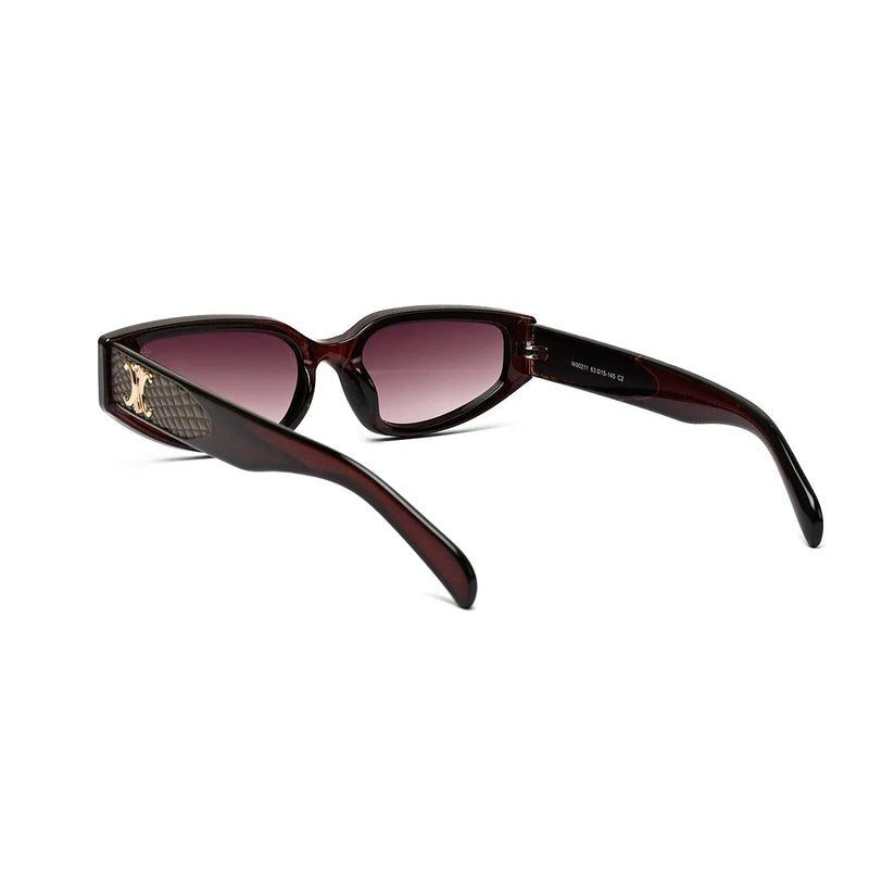 Hyra | Dark Brown Medium Full Rim Cateye Sunglasses for Women [UV-protected]