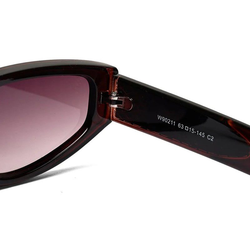 Hyra | Dark Brown Medium Full Rim Cateye Sunglasses for Women [UV-protected]