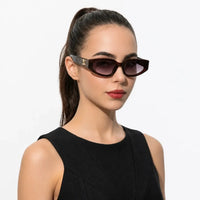 Hyra | Dark Brown Medium Full Rim Cateye Sunglasses for Women [UV-protected]