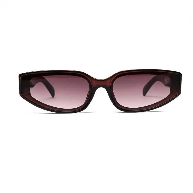 Hyra | Dark Brown Medium Full Rim Cateye Sunglasses for Women [UV-protected]