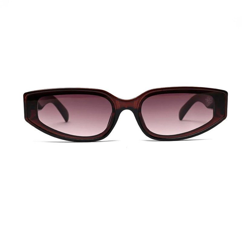 Hyra Dark Brown Medium Full Rim Cateye Sunglasses for Women — Hashtag Eyewears