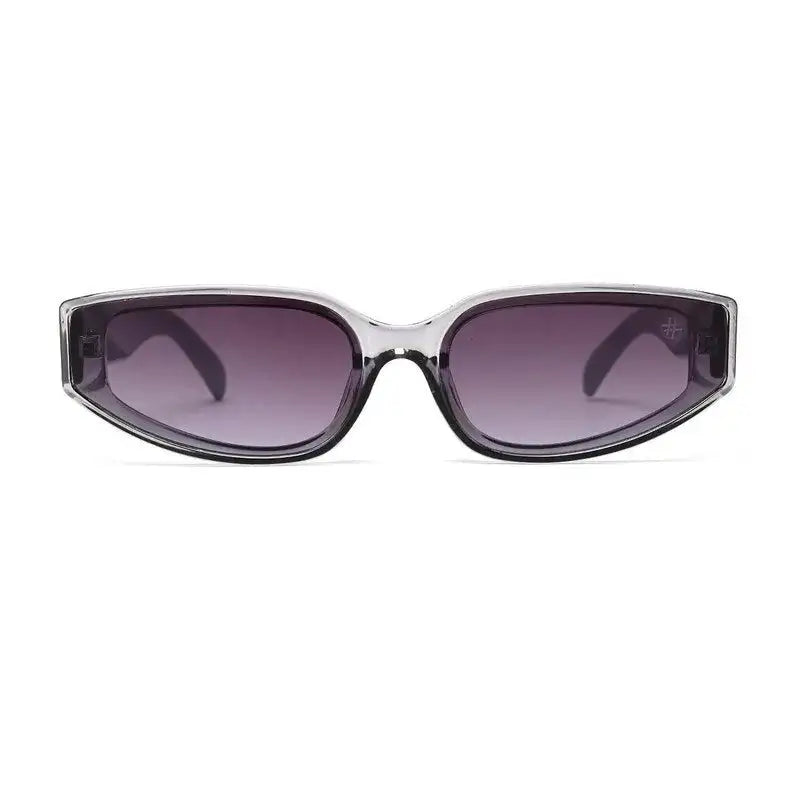 Hyra | Transparent Grey Medium Full Rim Cateye Sunglasses for Women [UV-protected]