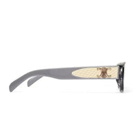 Hyra | Transparent Grey Medium Full Rim Cateye Sunglasses for Women [UV-protected]