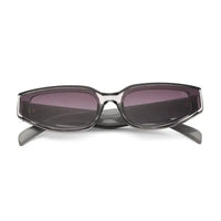 Hyra | Transparent Grey Medium Full Rim Cateye Sunglasses for Women [UV-protected]
