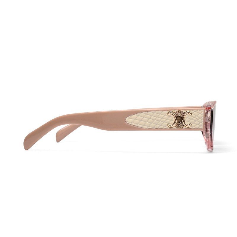 Hyra Transparent Pink Medium Full Rim Cateye Sunglasses for Women — Hashtag Eyewears