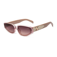 Hyra | Transparent Pink Medium Full Rim Cateye Sunglasses for Women [UV-protected]