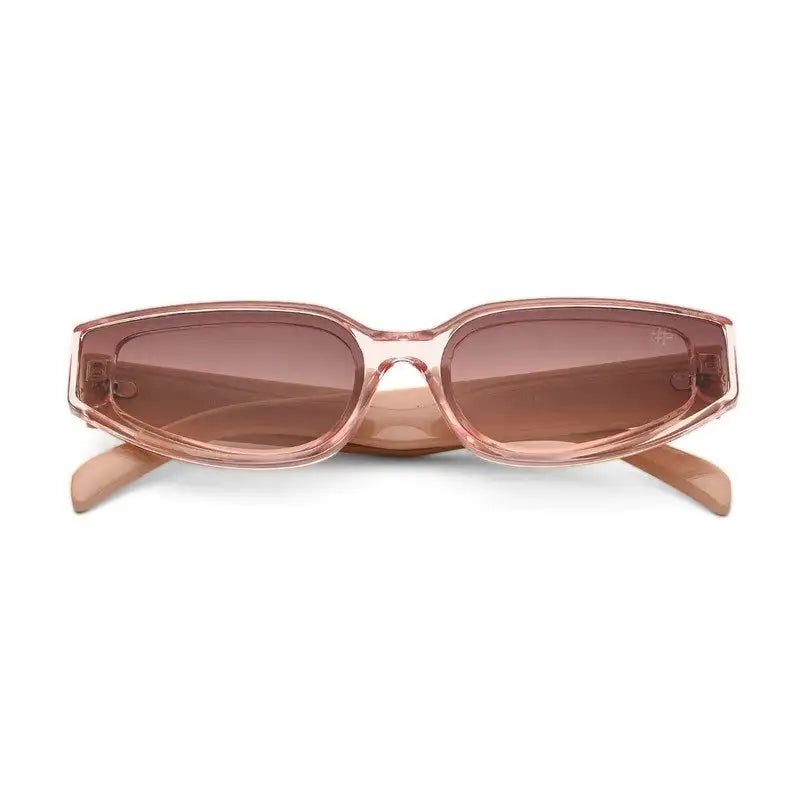 Hyra | Transparent Pink Medium Full Rim Cateye Sunglasses for Women [UV-protected]