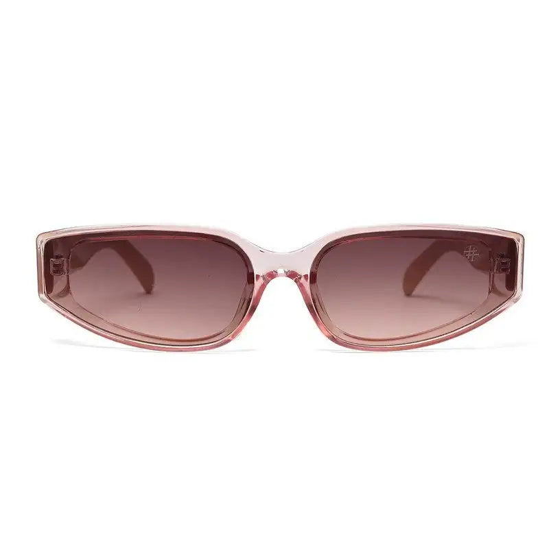 Hyra | Transparent Pink Medium Full Rim Cateye Sunglasses for Women [UV-protected]