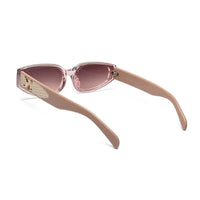 Hyra | Transparent Pink Medium Full Rim Cateye Sunglasses for Women [UV-protected]