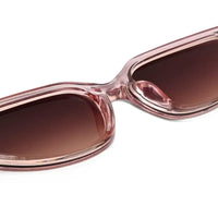 Hyra | Transparent Pink Medium Full Rim Cateye Sunglasses for Women [UV-protected]