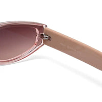 Hyra | Transparent Pink Medium Full Rim Cateye Sunglasses for Women [UV-protected]