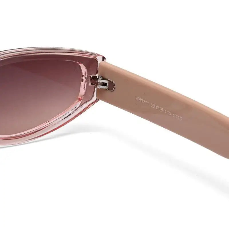 Hyra | Transparent Pink Medium Full Rim Cateye Sunglasses for Women [UV-protected]