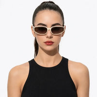 Hyra | White Medium Full Rim Cateye Sunglasses for Women [UV-protected]