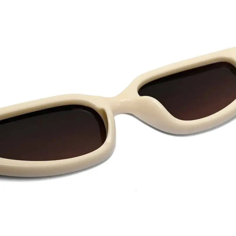 Hyra | White Medium Full Rim Cateye Sunglasses for Women [UV-protected]