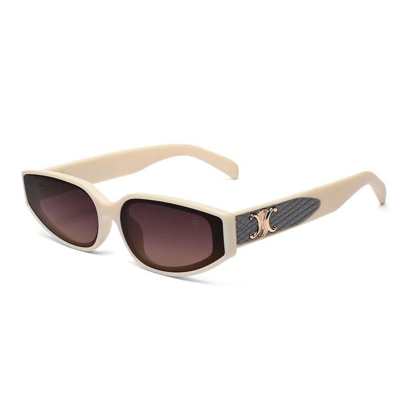 Hyra White Medium Full Rim Cateye Sunglasses for Women — Hashtag Eyewears