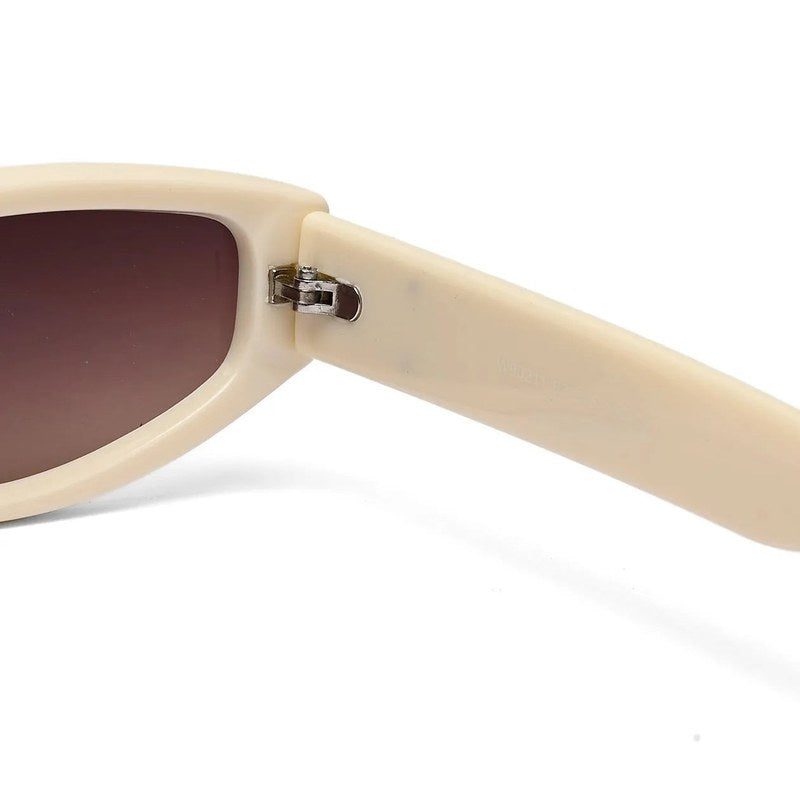 Hyra | White Medium Full Rim Cateye Sunglasses for Women [UV-protected]