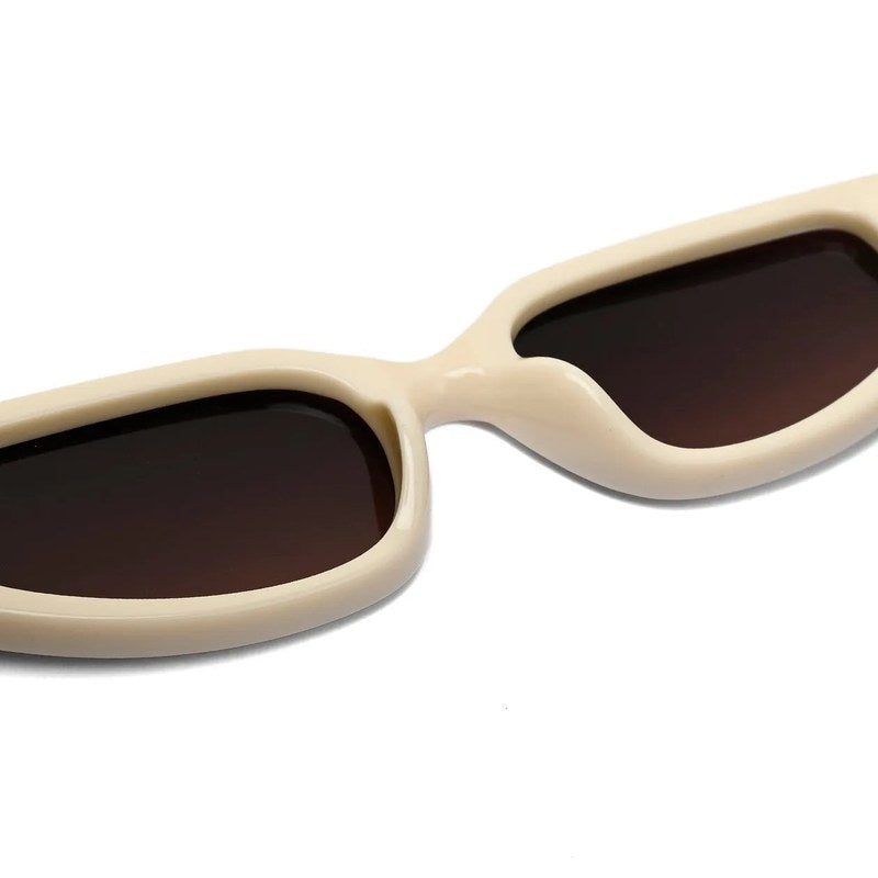 Hyra | White Medium Full Rim Cateye Sunglasses for Women [UV-protected]
