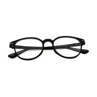 Idefend | Black Medium Full Rim OVAL Computer Glasses for Men & Women [Blue Block]