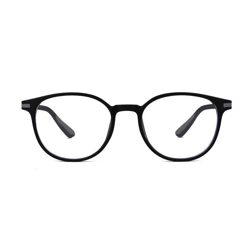 Idefend Black Medium Full Rim Round Computer Glasses for Men & Women — Hashtag Eyewears
