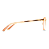 Idefend | Transparent Orange Medium Full Rim OVAL Computer Glasses for Men & Women [Blue Block]