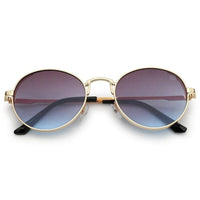 Ignisia Gradient Brown & Blue Medium Full Rim Oval Sunglasses for Men — Hashtag Eyewears