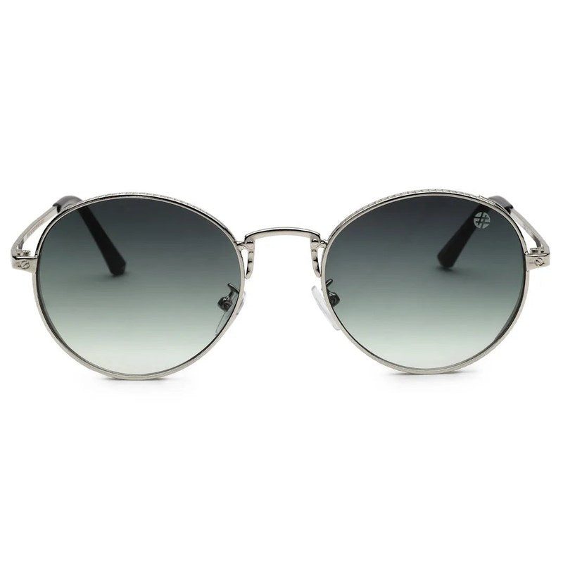 Ignisia | Gradient Green Medium Full Rim Oval Sunglasses for Men [UV-protected]
