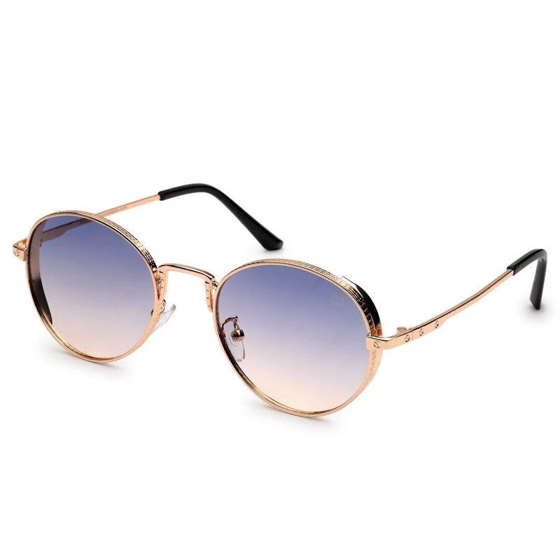 Ignisia Gradient Grey & Brown Medium Full Rim Oval Sunglasses for Men — Hashtag Eyewears