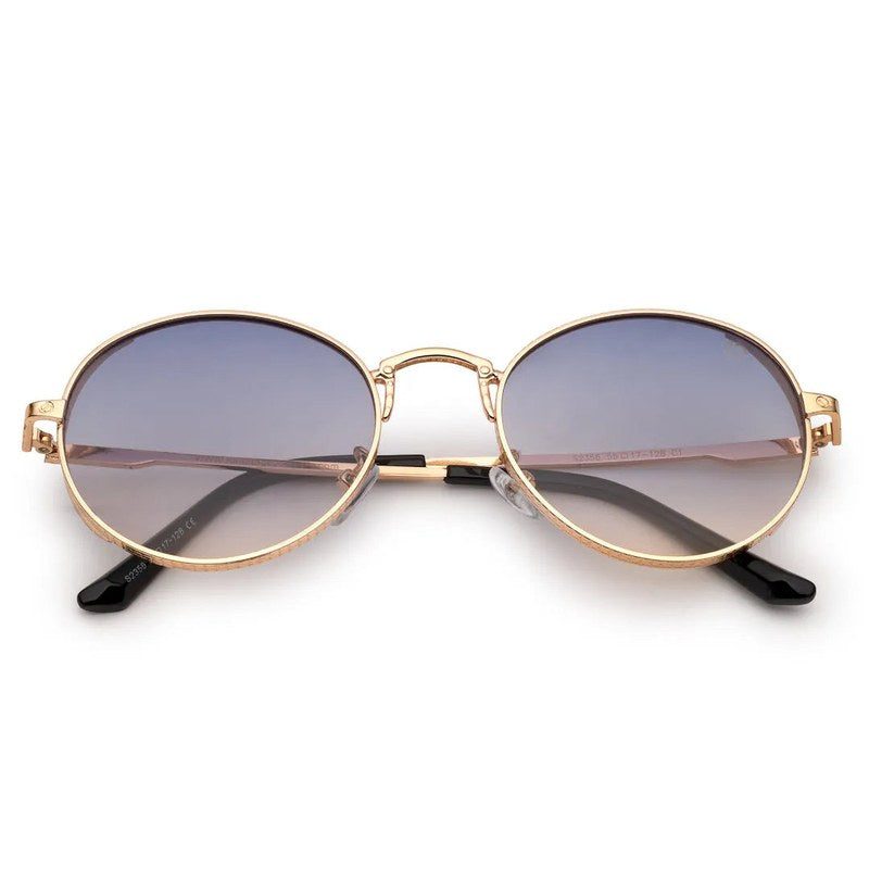 Ignisia Gradient Grey & Brown Medium Full Rim Oval Sunglasses for Men — Hashtag Eyewears