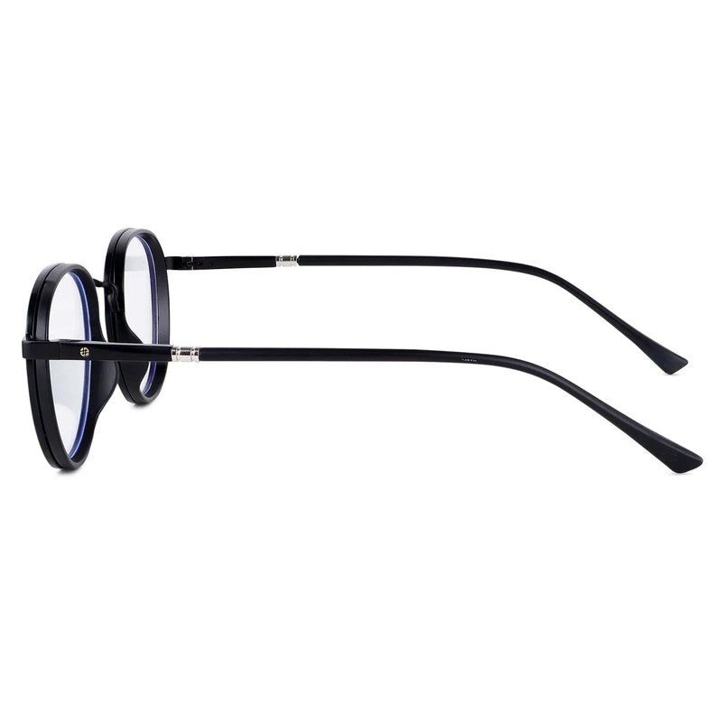 Ignisra Black Medium Full Rim Oval Clip-on for Men & Women — Hashtag Eyewears