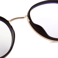 Ignisra Golden & Brown Medium Full Rim Oval Clip-on for Men & Women — Hashtag Eyewears