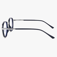 Ignisra Silver & Black Medium Full Rim Oval Clip-on for Men & Women — Hashtag Eyewears